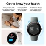 Google Pixel Watch 2 - Polished Silver Aluminum Case/Bay Active Band - Image 6