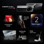 Xiaomi 15 Ultra 5G (Silver Chrome, 16GB RAM, 512GB Storage) - Image 2