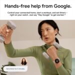 Google Pixel Watch 2 - Polished Silver Aluminum Case/Bay Active Band - Image 14