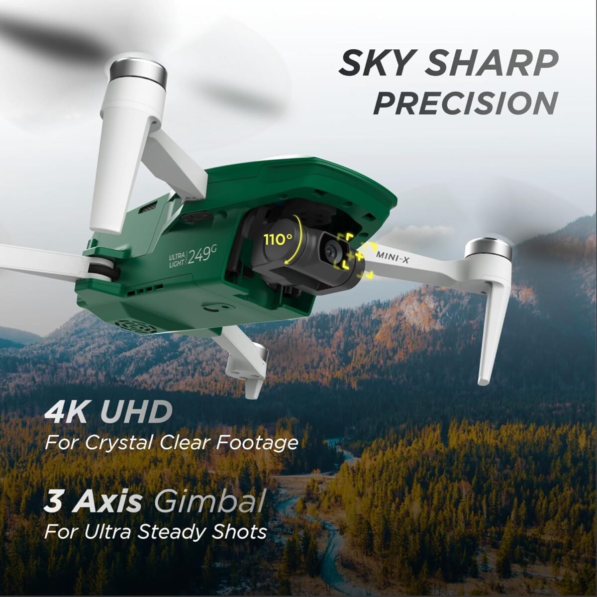 IZI Mini X Nano Fly More 4K Combo Drone - UHD 20MP, 93-min Flight, GPS - Image 2