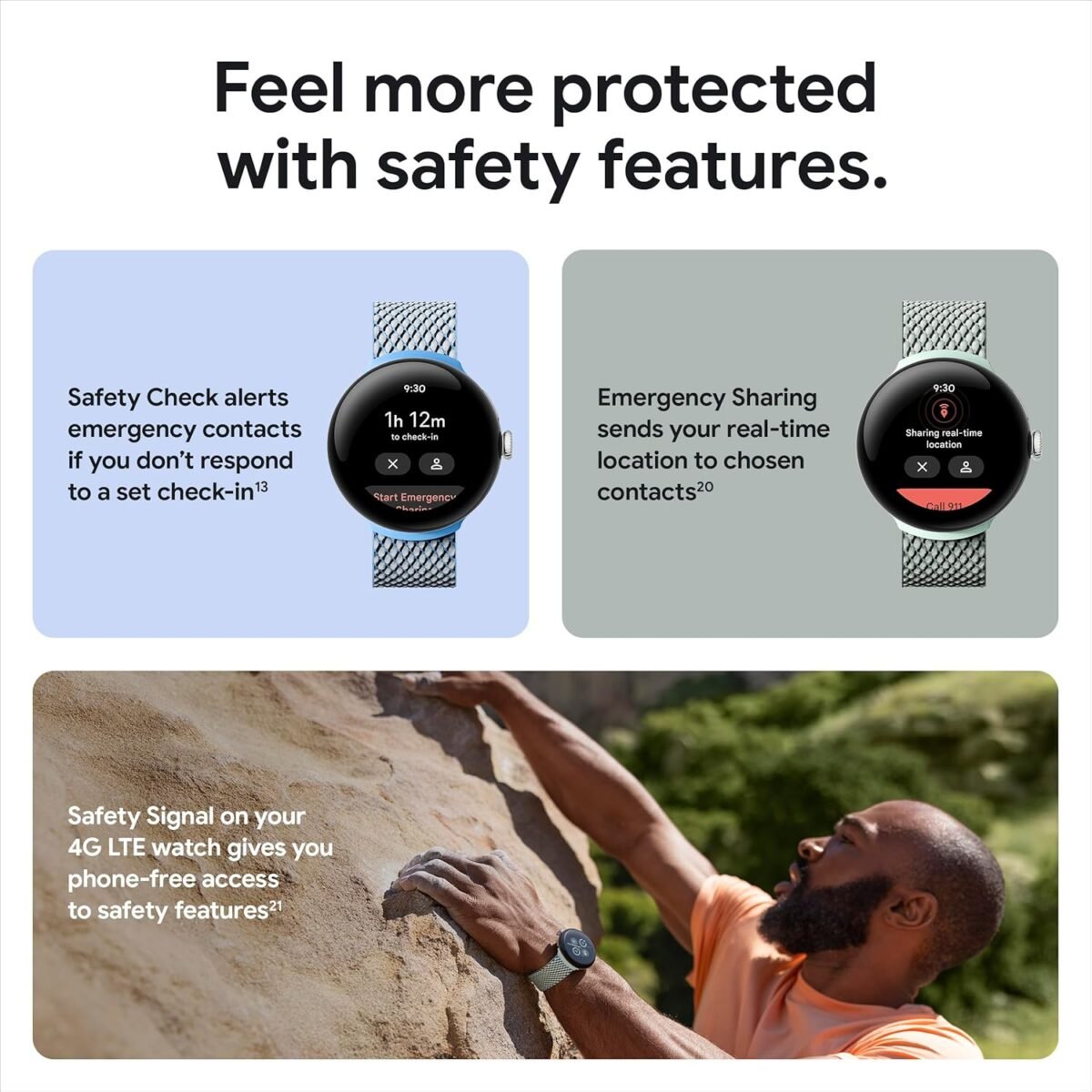 Google Pixel Watch 2 - Polished Silver Aluminum Case/Bay Active Band - Image 7