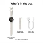Google Pixel Watch 3 (41 mm) - Polished Silver Aluminium Case  / Porcelain band - Wi-Fi - Image 10