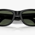 Ray-Ban Meta Wayfarer Smart Glasses (G15 Green Lenses, Shiny Black Frame)