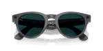 Ray-Ban Meta Headliner Smart Glasses (Transitions Emerald Lenses, Shiny Asteroid Grey Frame)