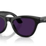 Ray-Ban Meta Skyler Smart Glasses (Transitions Amethyst Lenses, Shiny Black Frame)