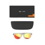 Oakley Meta HSTN Smart Glasses (Prizm Ruby Lenses, Warm Grey Frame) - Image 3